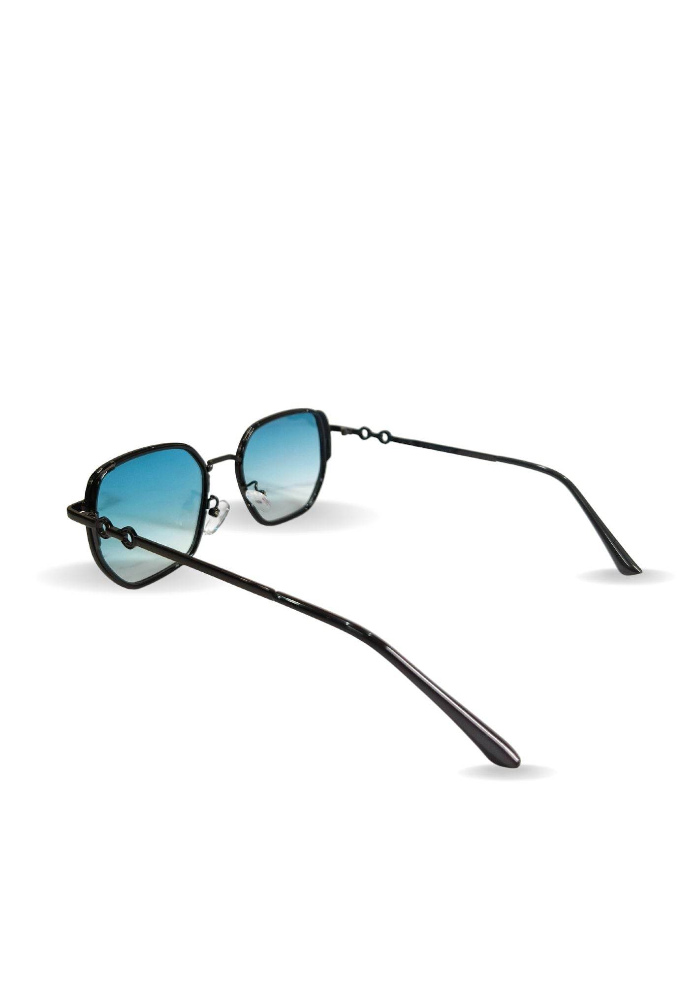 EYEWEAR Unisex Adult Stylish Sleek Look Sunglasses - Blue Gradient - Guleel