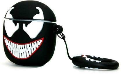 Airpod's 1 Cute Cartoon Venom Silicone Case Cover ( Airpods Not Included ) Black - Guleel