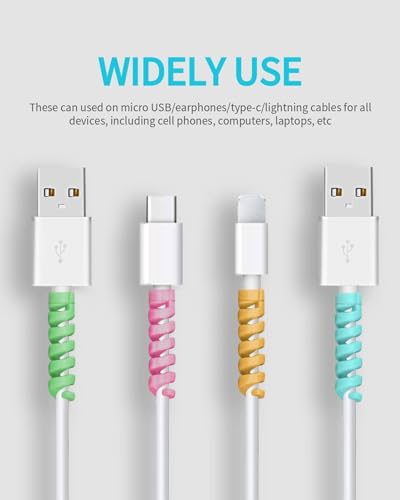 Spiral Charger Spiral Charger Cable Protectors - Multicolor
