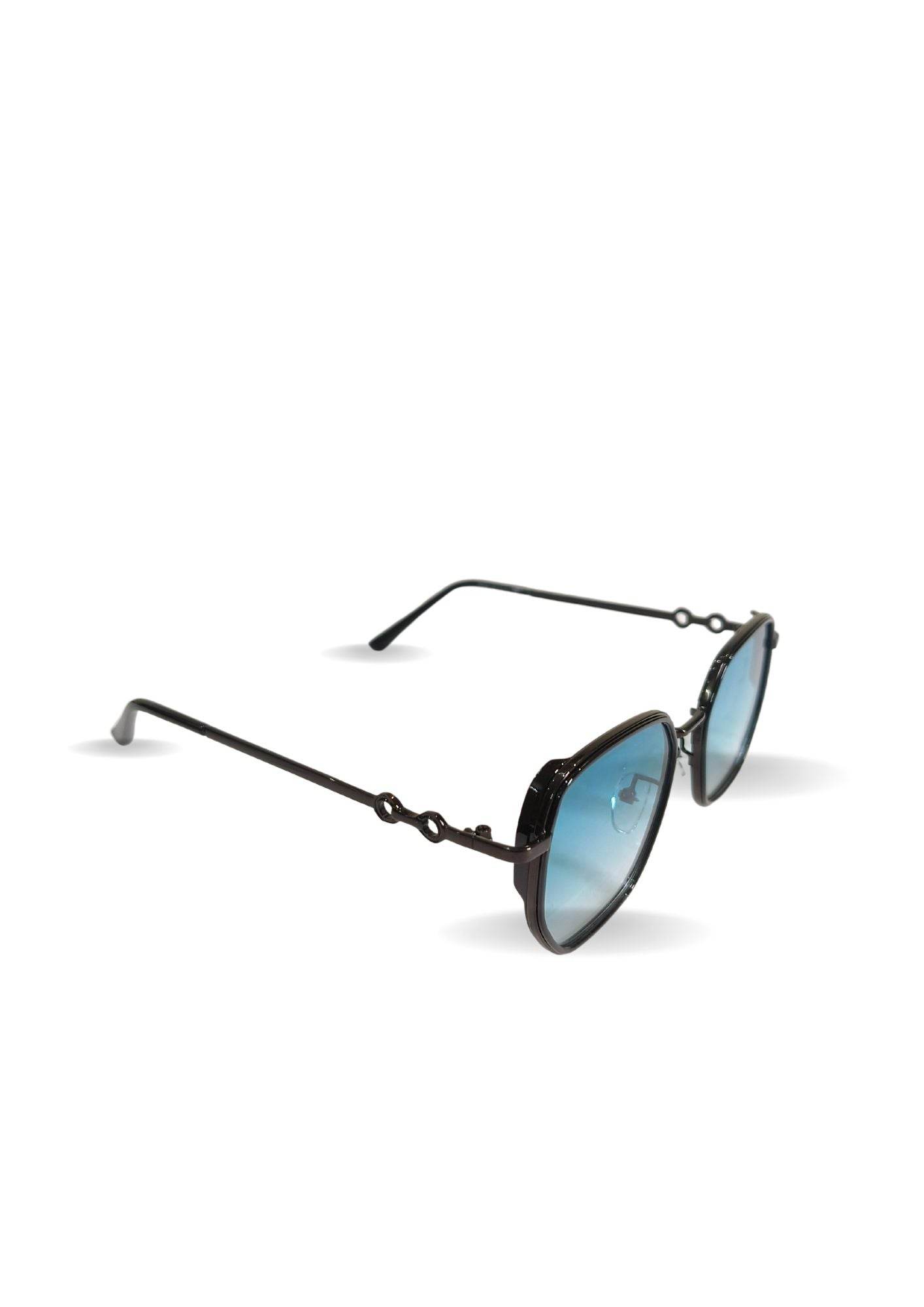 EYEWEAR Unisex Adult Stylish Sleek Look Sunglasses - Blue Gradient - Guleel