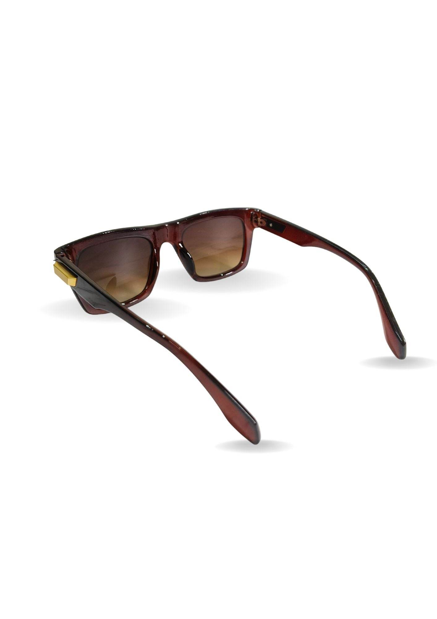 EYEWEAR Unisex Adult Stylish Bold Frame Sunglasses - Black - Guleel