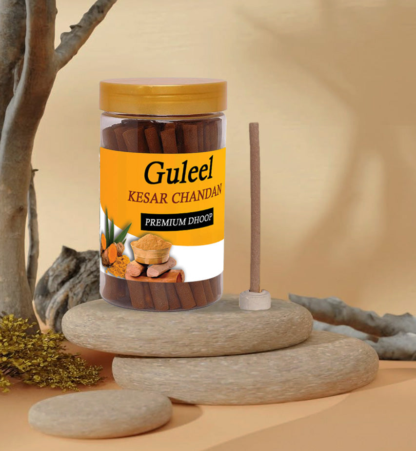 Kesar Chandan Agarbatti Pack of 1 – Pure Floral Incense Sticks for Puja & Meditation