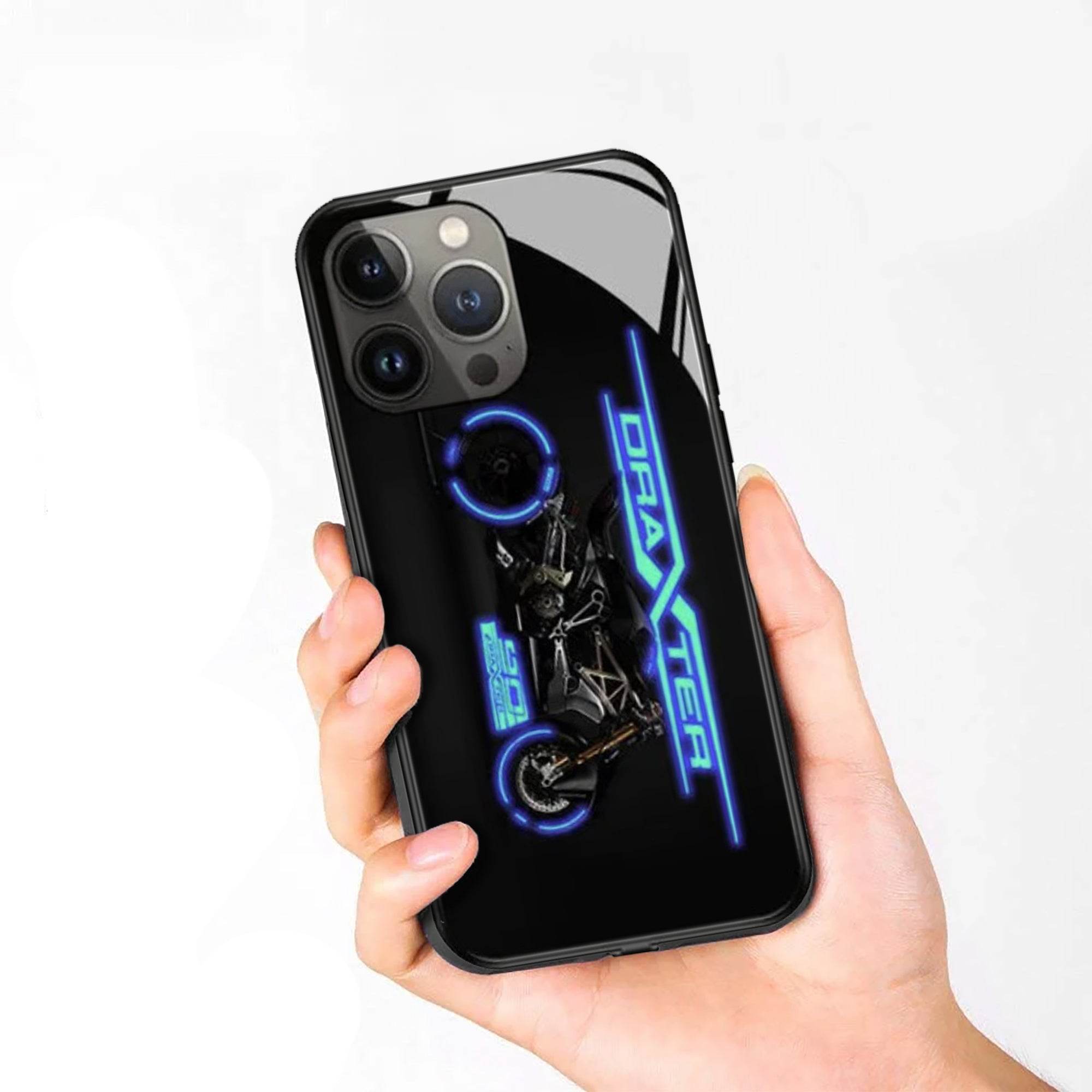 Iphone 14 Pro Max Premium Led Light Shockproof Case - Bike Design - Guleel