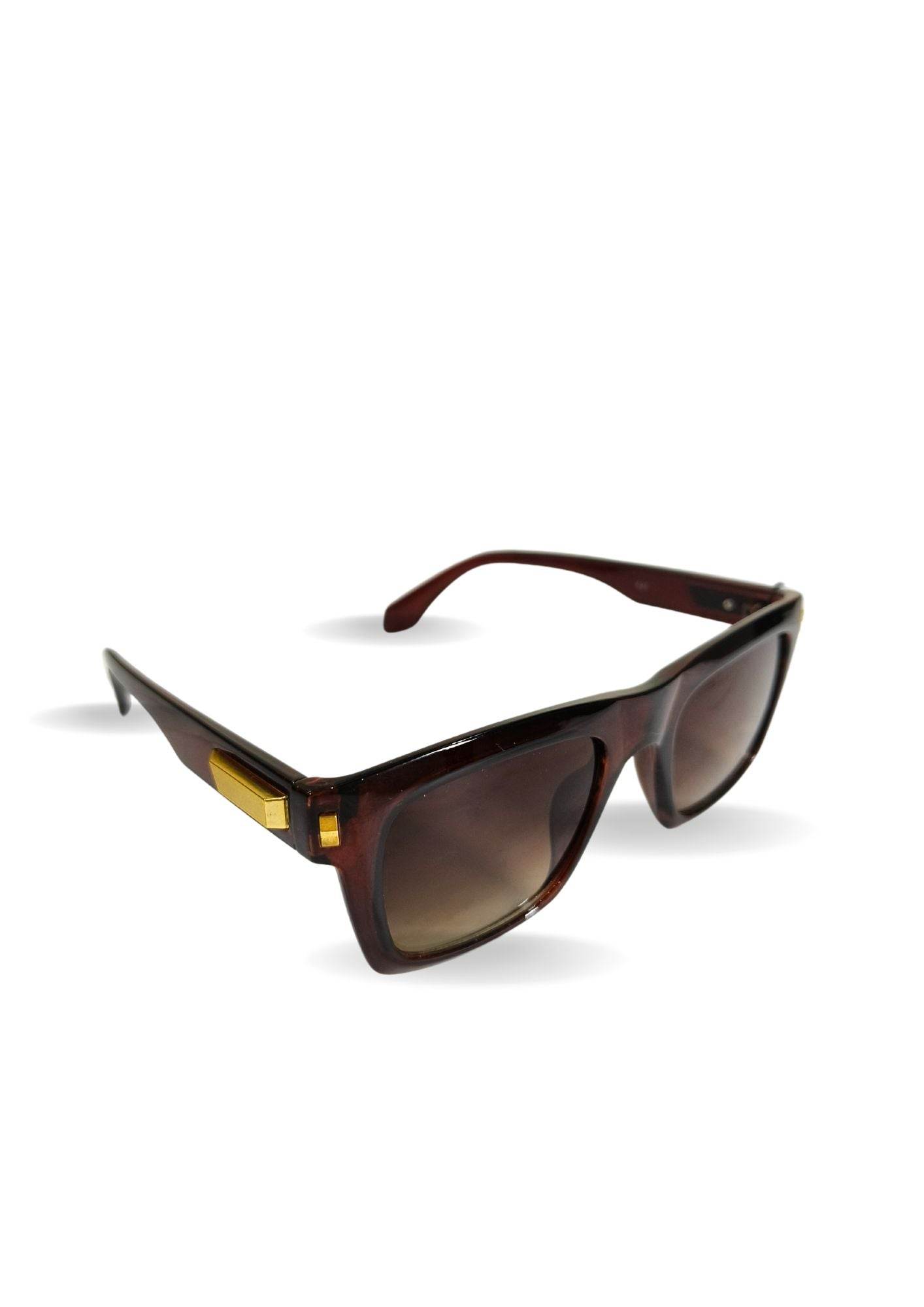 EYEWEAR Unisex Adult Stylish Bold Frame Sunglasses - Black - Guleel