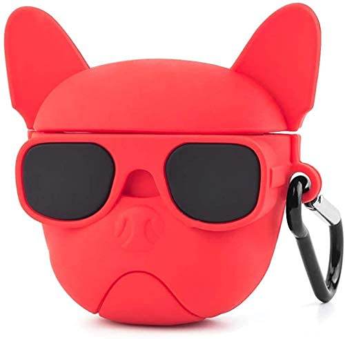Airpod's Pro 2 Cute Cartoon Silicone Case - Red Bulldog - Guleel