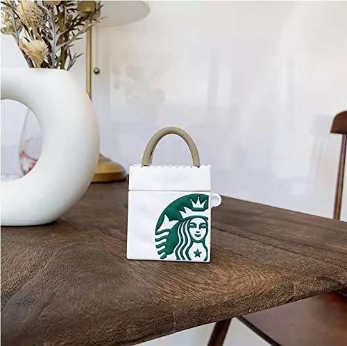 Airpod's 1 Cute Cartoon Silicone Apple Airpod's Case Cover ( Airpods Not Included ) Starbucks Bag - Guleel