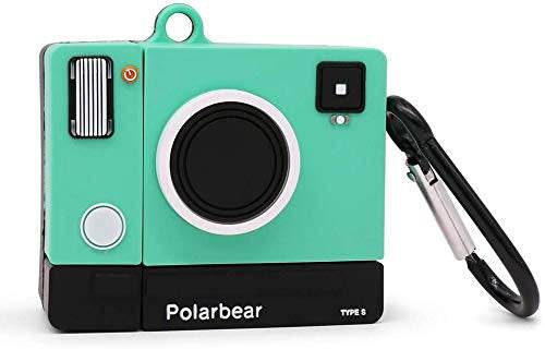 Airpod's 2 Cute Cartoon Silicone Apple Airpod's Case Cover ( Airpods Not Included ) Green Camera - Guleel