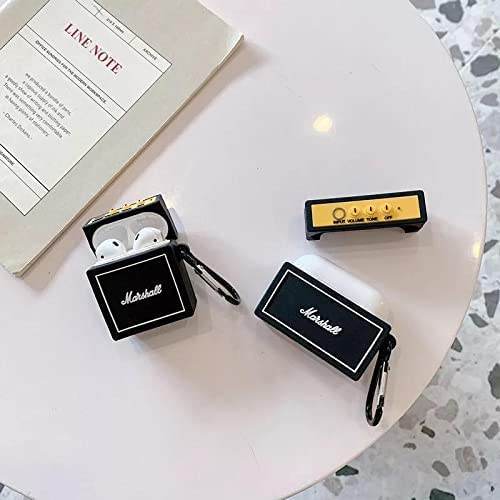 Airpod's Pro Cute Silicone Protective Marshal Case - Black Yellow - Guleel