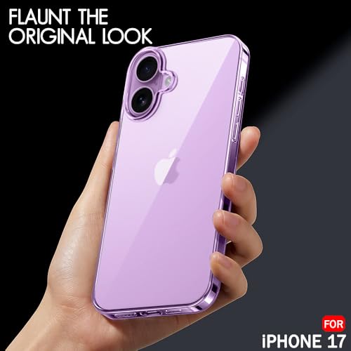 iPhone 17 Crystal Clear Shockproof Back Cover - Transparent