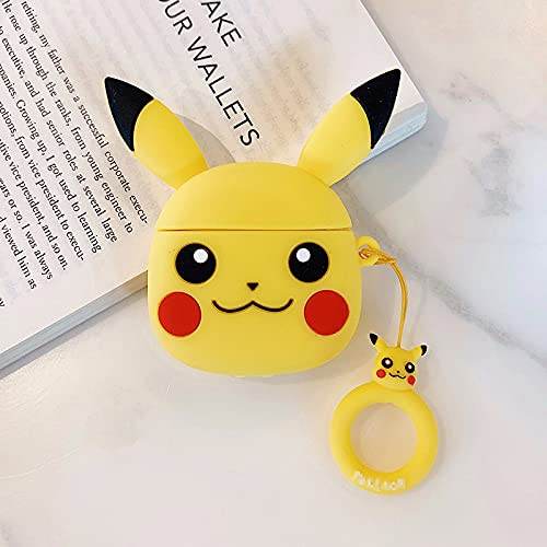 Airpod's 1 Cute Cartoon Silicone Apple Airpod's Case Cover ( Airpods Not Included ) Pikachu - Guleel