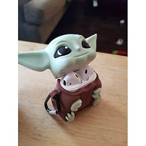 Airpod's 1 Cute Cartoon Silicone Apple Airpod's Case Cover ( Airpods Not Included ) Brown Green Monster - Guleel