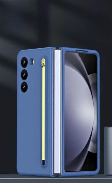 Samsung Galaxy Z Fold 5 5G Ultra Hybrid Case Slim S Pen Phone Back Case Cover with Built-in New Compact S Pen - Guleel