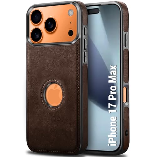 Premium Leather Logo Cut Back Cover -Brown