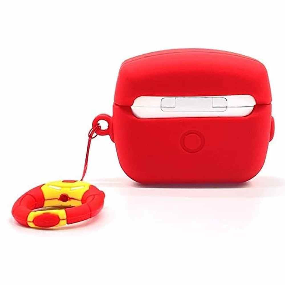 Airpod's Pro Cute Silicone Protective Cartoon Ironman Case - Red Yellow - Guleel