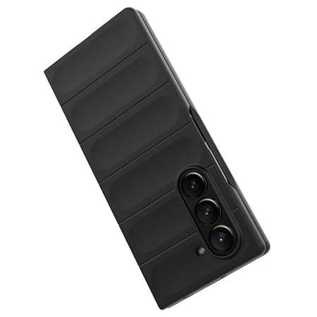 Samsung Galaxy Z Fold 6 Shockproof TPU Bumper Protective Back Case - Black - Guleel