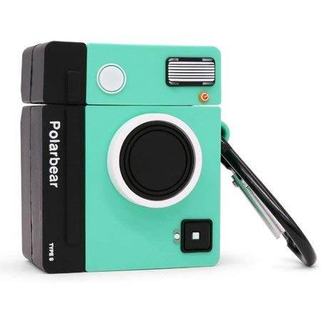 Airpod's 2 Cute Cartoon Silicone Apple Airpod's Case Cover ( Airpods Not Included ) Green Camera - Guleel