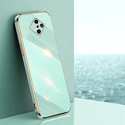 Vivo S1 Pro Silicone Shockproof Soft Back Cover Case - Mint Green - Guleel