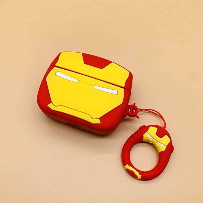 Airpod's 1 Cute Cartoon Silicone Apple Airpod's Case Cover ( Airpods Not Included ) Iron Man - Guleel