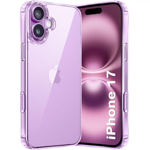 iPhone 17 Crystal Clear Shockproof Back Cover - Transparent