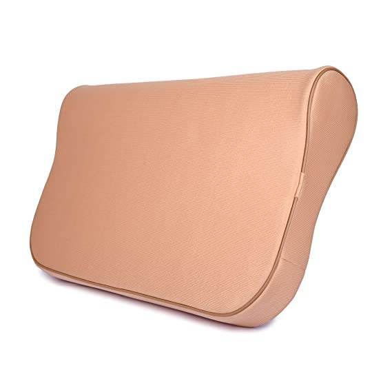 Cervical Pillow Contour Premium Medical Grade for Neck & Shoulder Pain Best for - Cervical Spondylitis, Neck Sprains/Stiff Neck & All Type Pain Reduction - Cream - Guleel