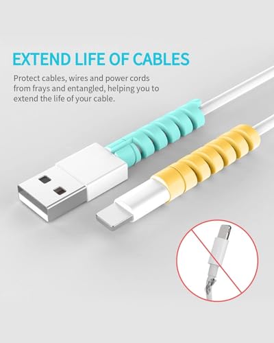 Spiral Charger Spiral Charger Cable Protectors - Multicolor