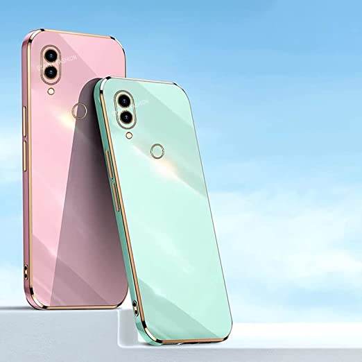 Redmi Note 7 Silicone Shockproof Back Cover Case - Mint Green - Guleel