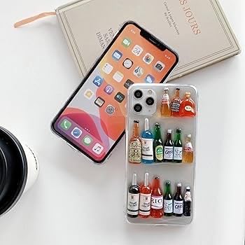 Premium Shockproof 3D Bottle Transparent Back Cover