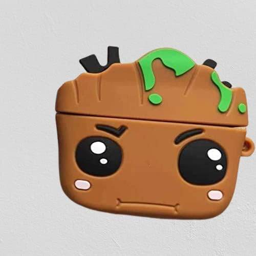 Airpod's Pro Cute Silicone Protective Cartoon Case - Brown - Guleel