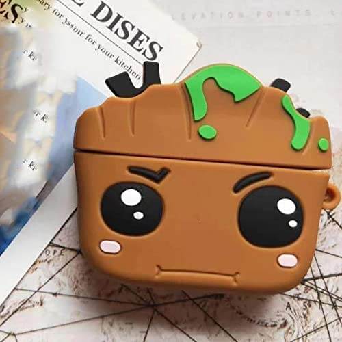Airpod's Pro Cute Silicone Protective Cartoon Case - Brown - Guleel