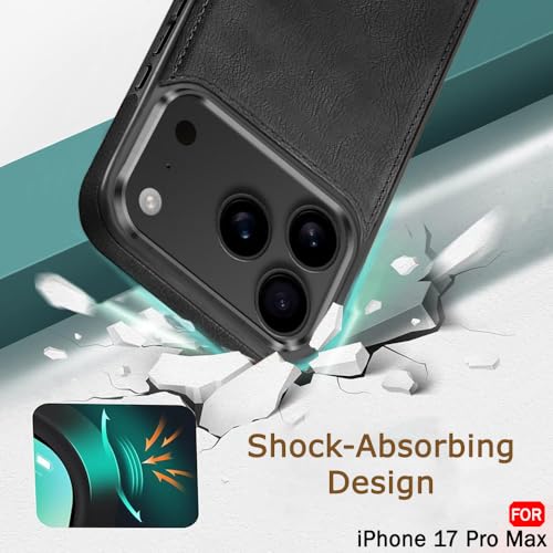 Premium Leather Logo Cut Back Cover -Black