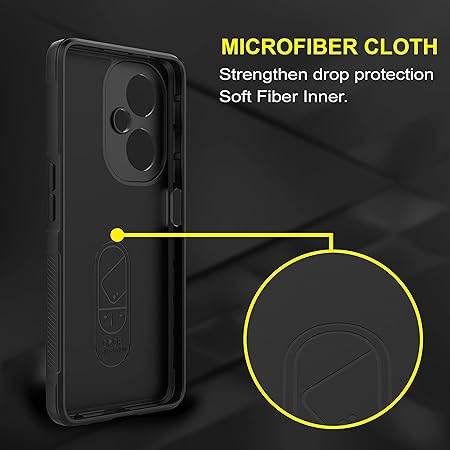 OnePlus Nord CE 3 Lite 5G Liquid Silicon Back Case- Black - Guleel