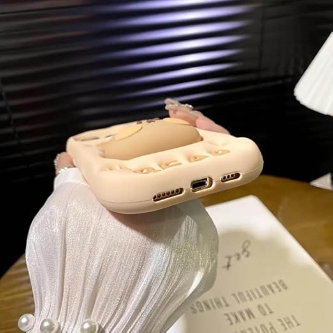 3D Cute Cartoon Teddy Bear Silicone Case - Guleel