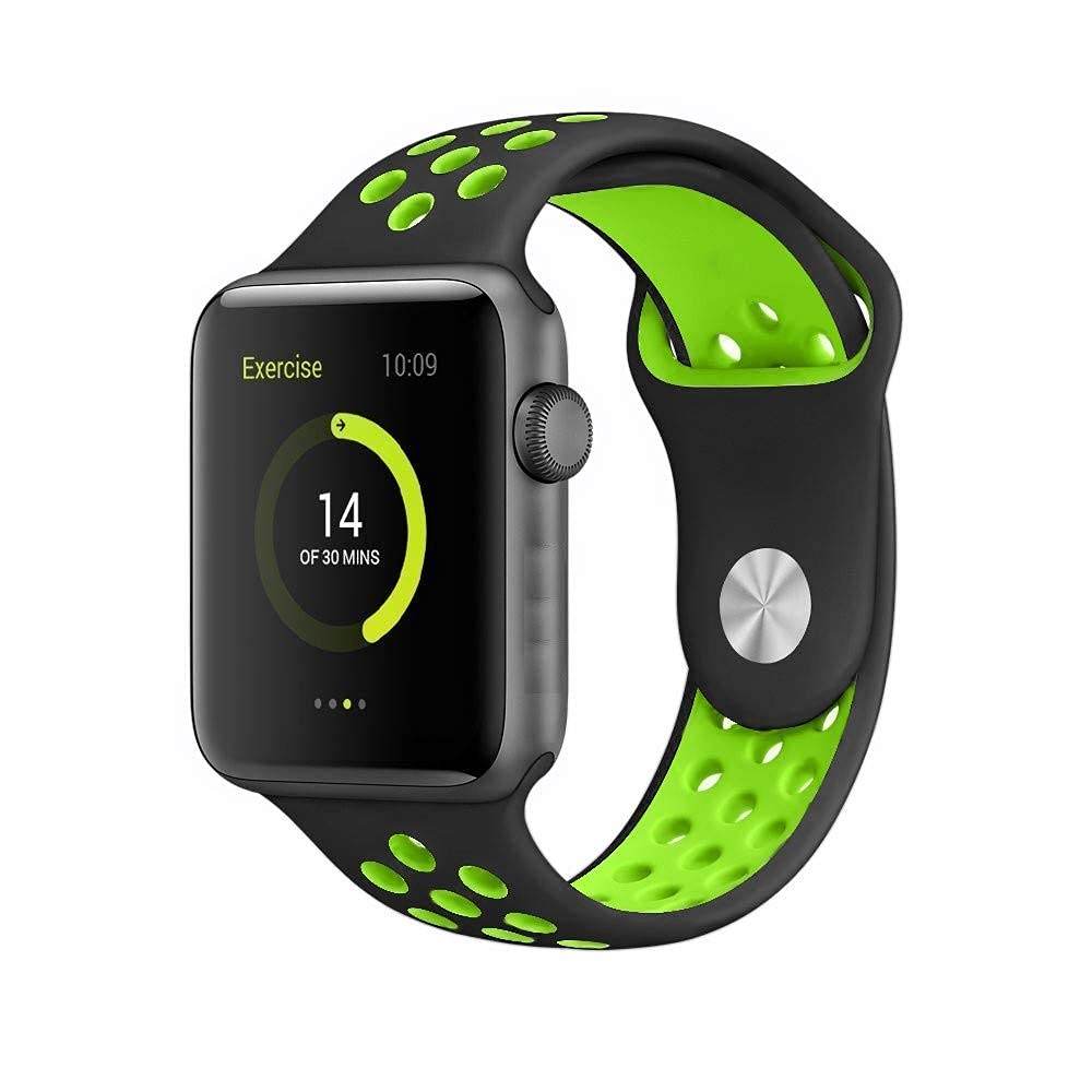 Silicon Sports Band Compatible With Apple Watch Straps Series SE | 8 | 7 | 6 | 5 | 4 | 3 | 2 | 1 - Guleel