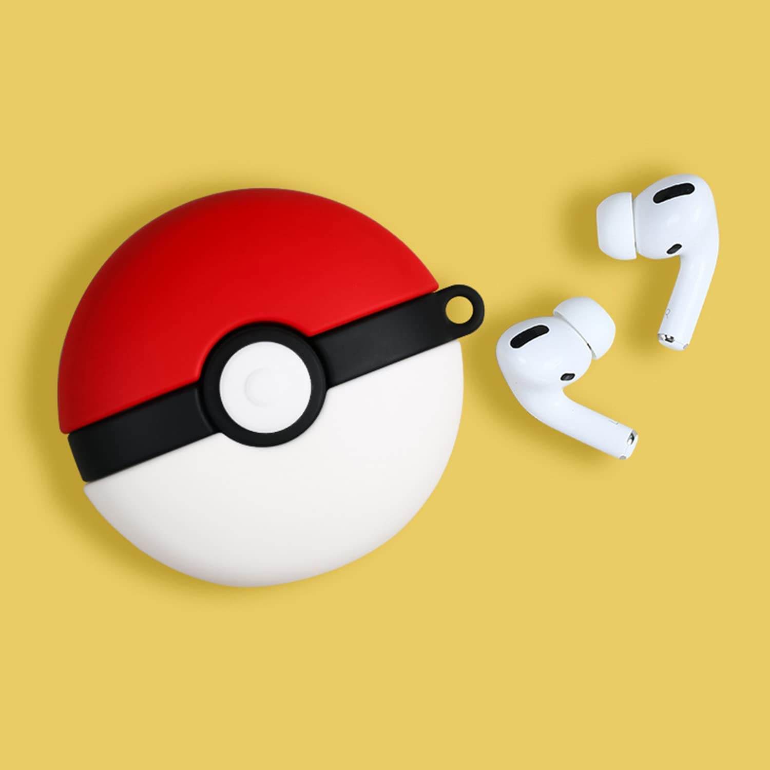 Airpod's Pro Cute Cartoon Pokemon Silicone Case - Red - Guleel