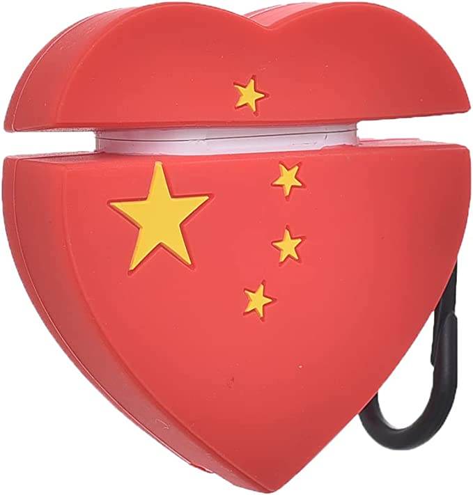 Airpods 2 Heart Silicone Case ( Airpods Not Included ) - Guleel