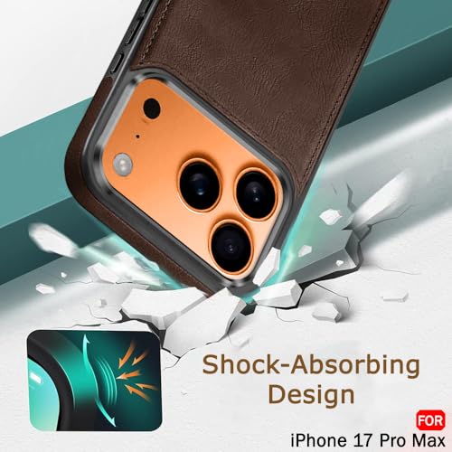 Premium Leather Logo Cut Back Cover -Brown