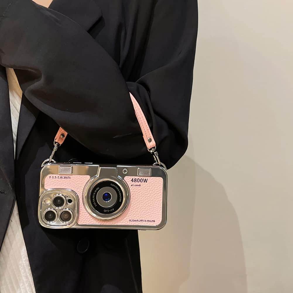 Premium 3D Camera Style Leather Strap Case Cover - Guleel