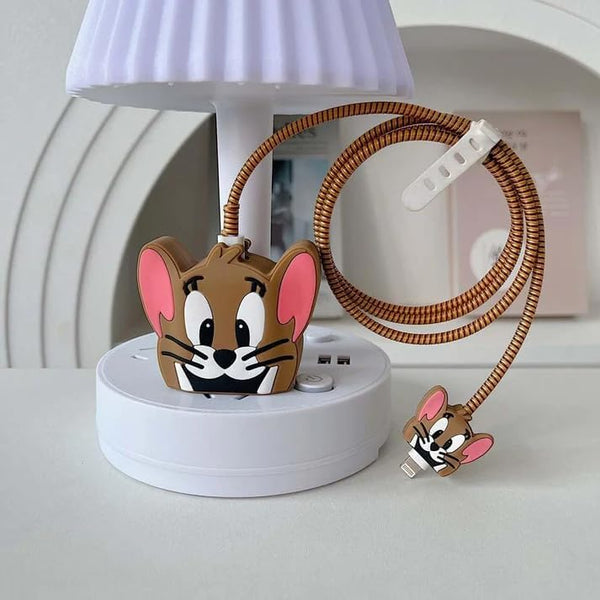 Samsung Cartoon Charger Case Cover for 25W Chargers- Jerry ( With Wire Cover )