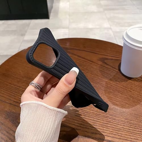 Sleek Grip Stylish Silicone Back Cover - Black