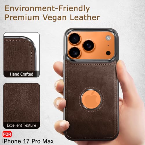 Premium Leather Logo Cut Back Cover -Brown