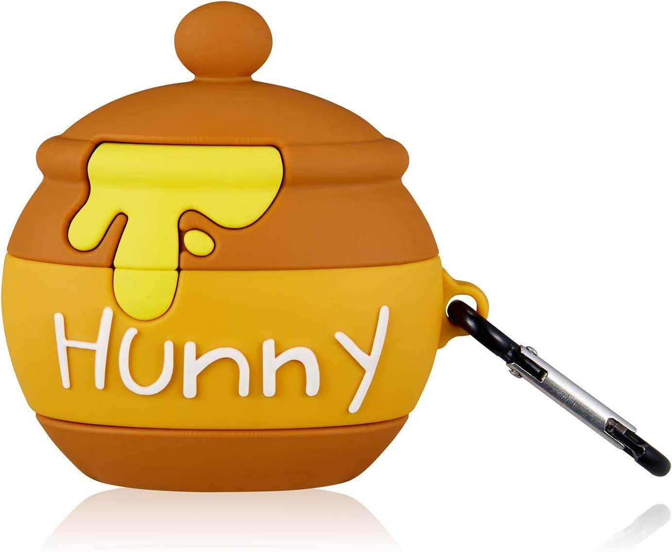 Airpod's 1 Cute Cartoon Silicone Protective Apple Airpod's Case - Honey - Guleel