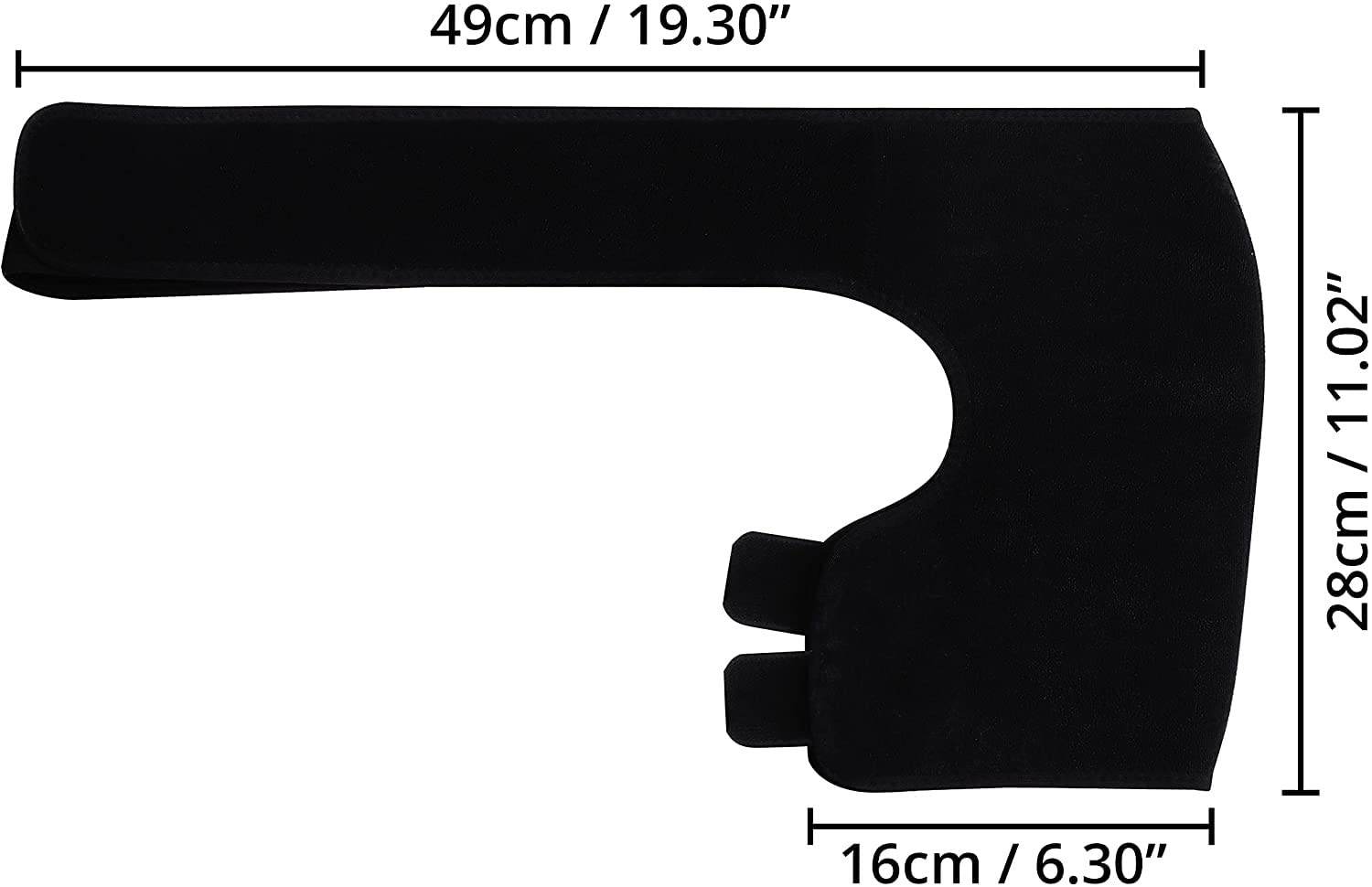 Shoulder Support for Shoulder Pain Relief Sling Support Wrap for Rotator Cuff, Arthritis, Frozen Dislocated Mouse Shoulder Therapy (Black) - Guleel