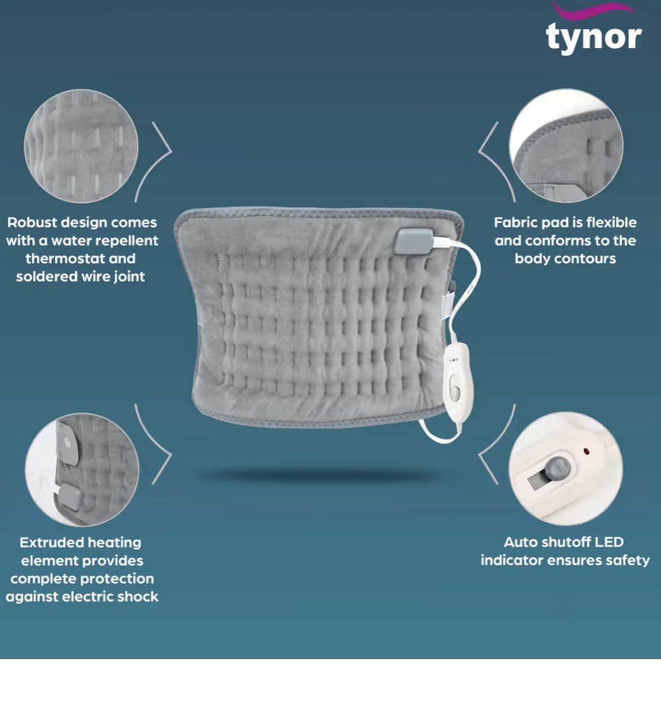 Orthopaedic Electric Heat Belt for Back Pain with Temperature Controller for Lower Back, Knee, Shoulder, Cramps, and Neck