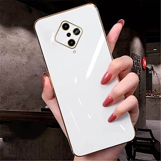 Vivo S1 Pro Silicone Shockproof Soft Back Cover Case - White - Guleel
