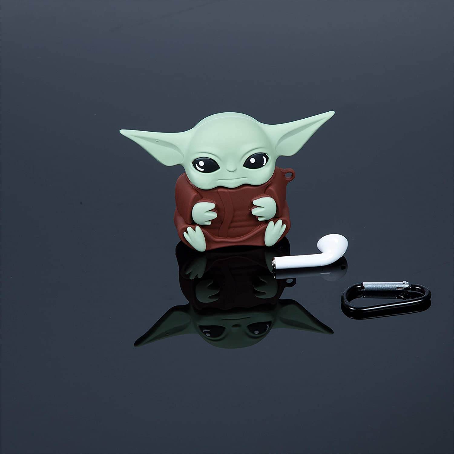 Airpod's 2 Cute Cartoon Silicone Apple Airpod's Case Cover ( Airpods Not Included ) Brown Green Monster - Guleel