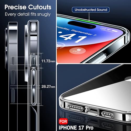 Ultra-Hybrid Camera Protection Hard Clear Back Case Cover - Transparent