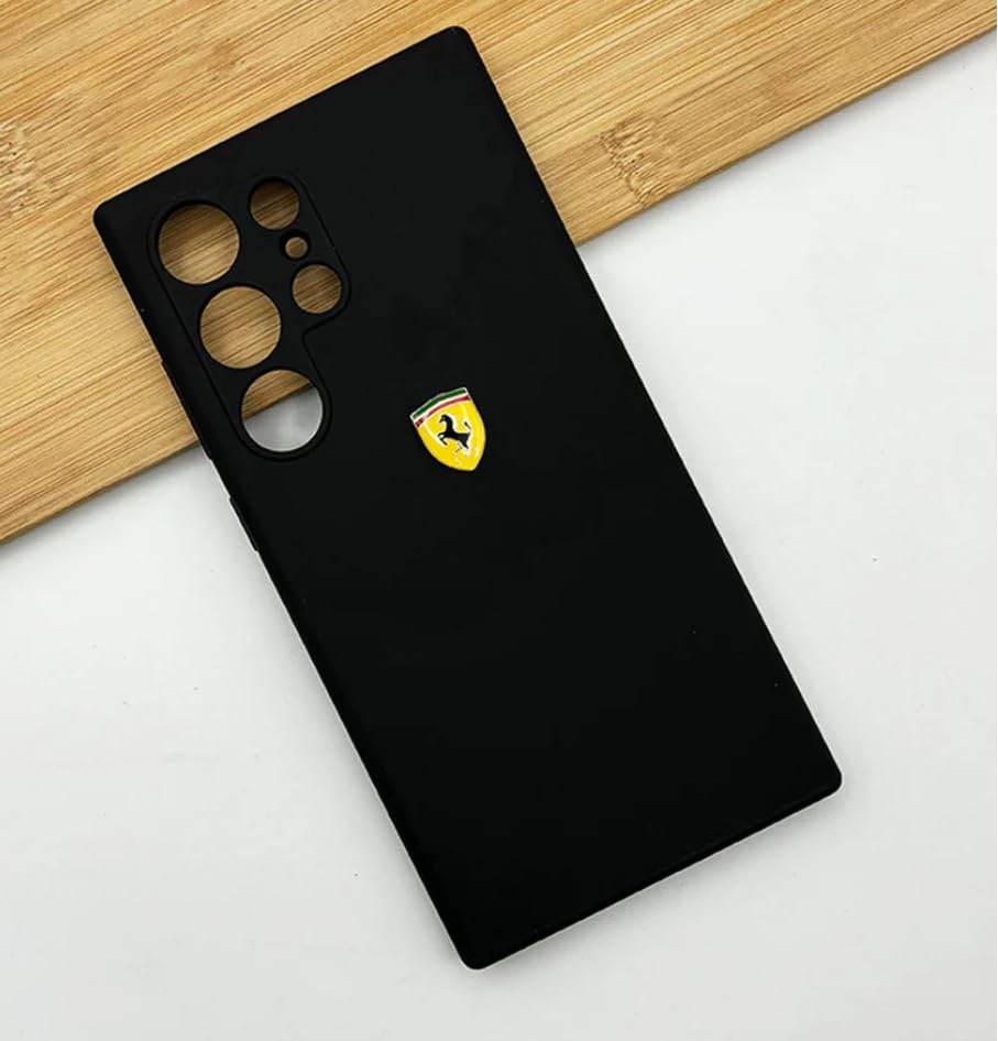 Samsung Galaxy S24 Ultra Premium Ferrari Hard Case - Black - Guleel