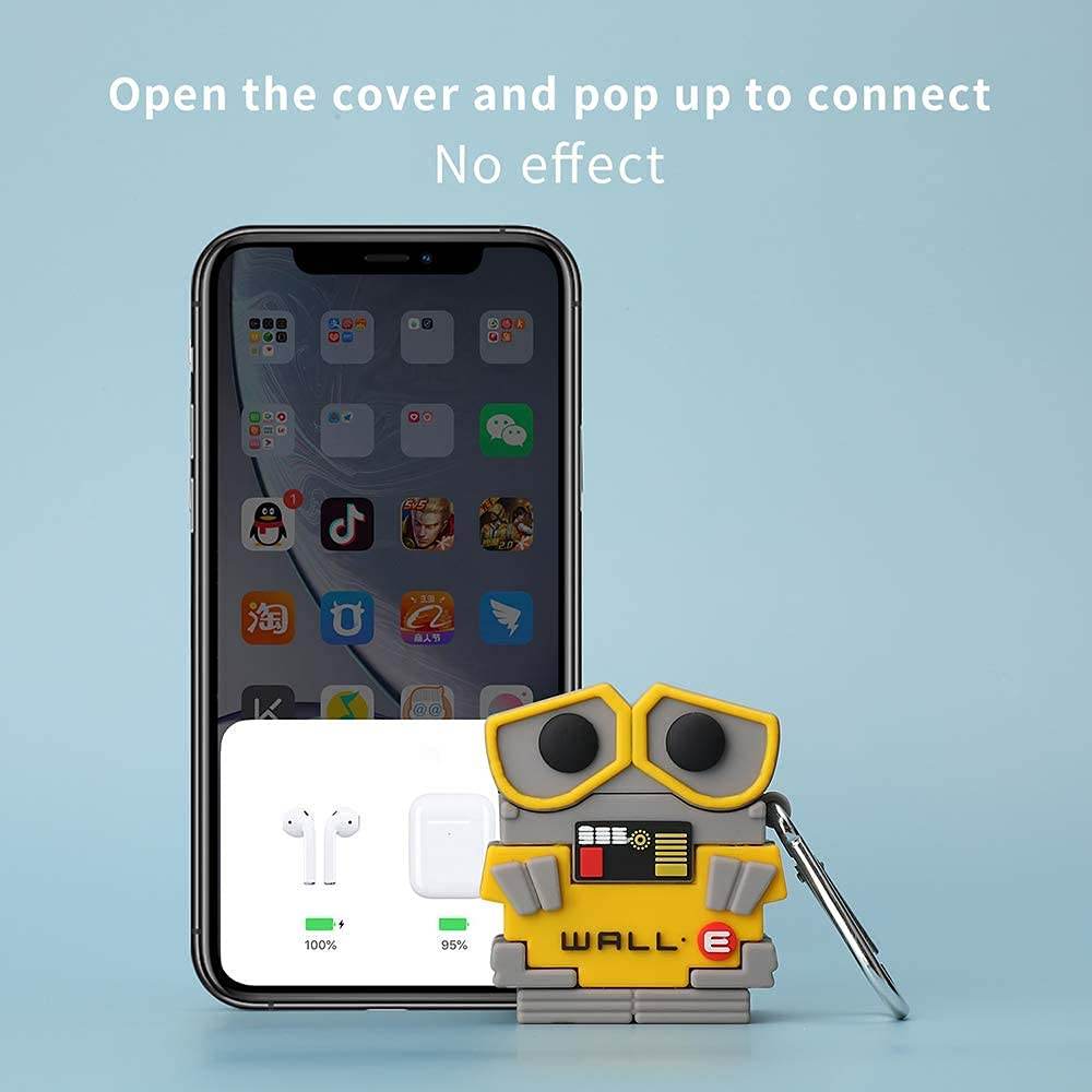 Airpod's 1 Cute Cartoon Silicone Apple Airpod's Case Cover ( Airpods Not Included ) - Wall Eye - Guleel