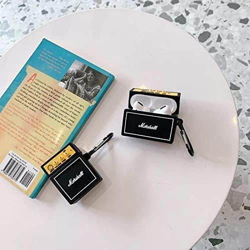 Airpod's Pro Cute Silicone Protective Marshal Case - Black Yellow - Guleel