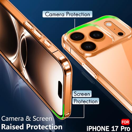 Ultra-Hybrid Camera Protection Hard Clear Back Case Cover - Transparent
